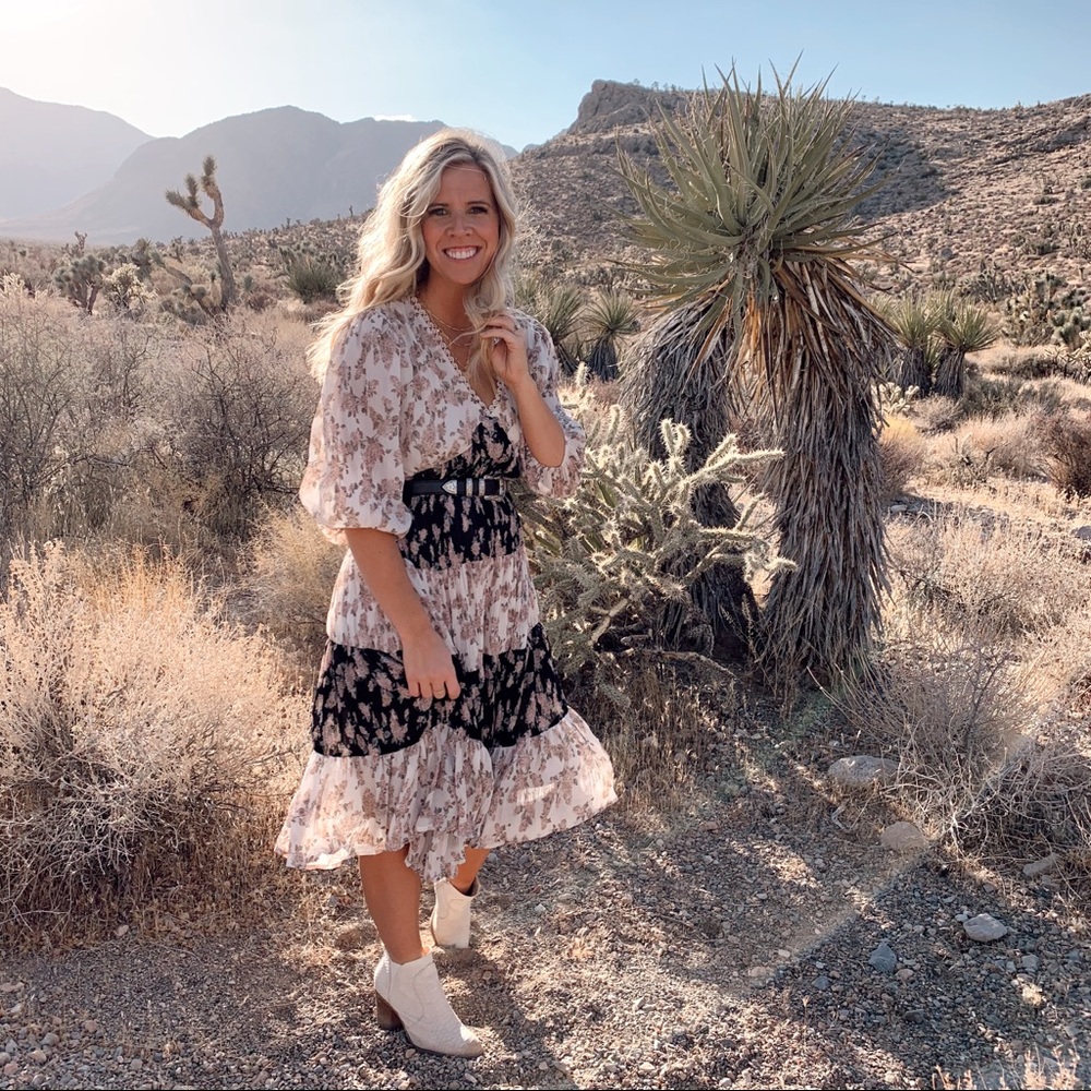 Floral midi dress